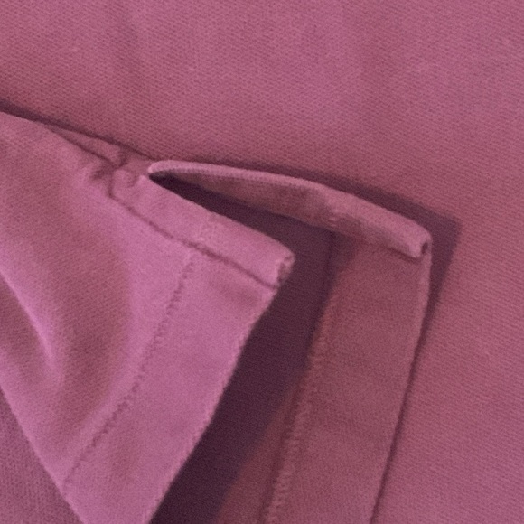 L.L. BEAN POLO SHIRT COTTON DEEP WINE BURGUNDY SHORT SLEEVES - Picture 9 of 9